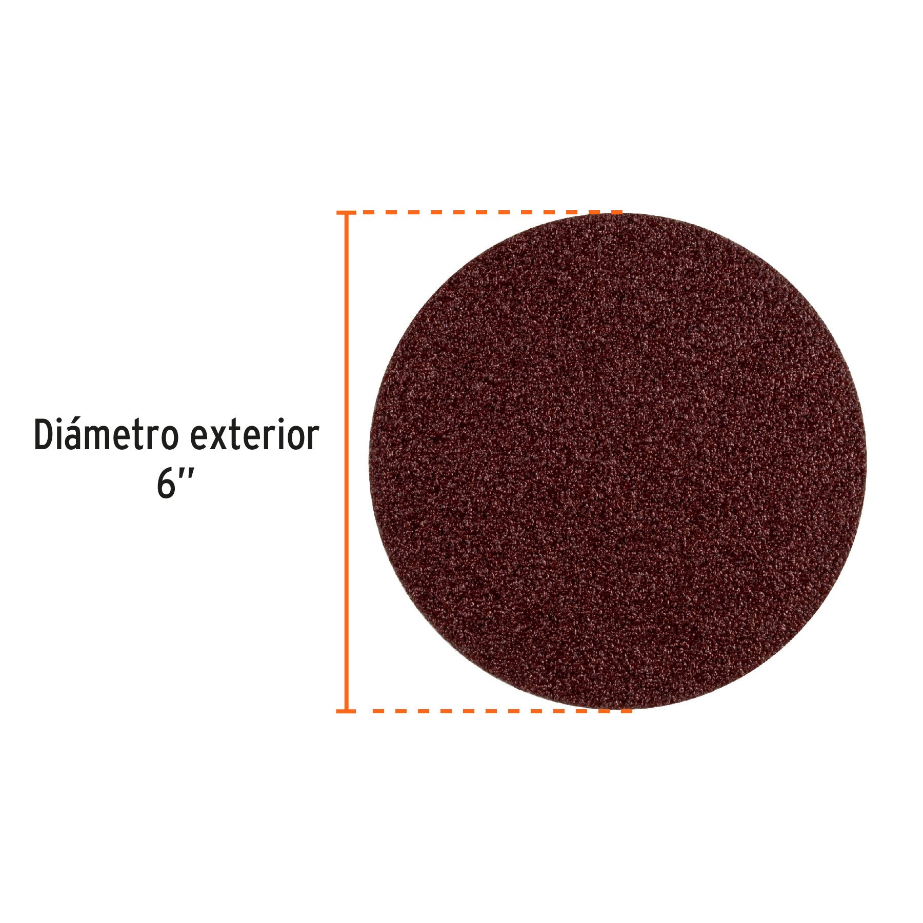 Paquete con 3 discos de lija 6" grano 40 para PUL-4X6T