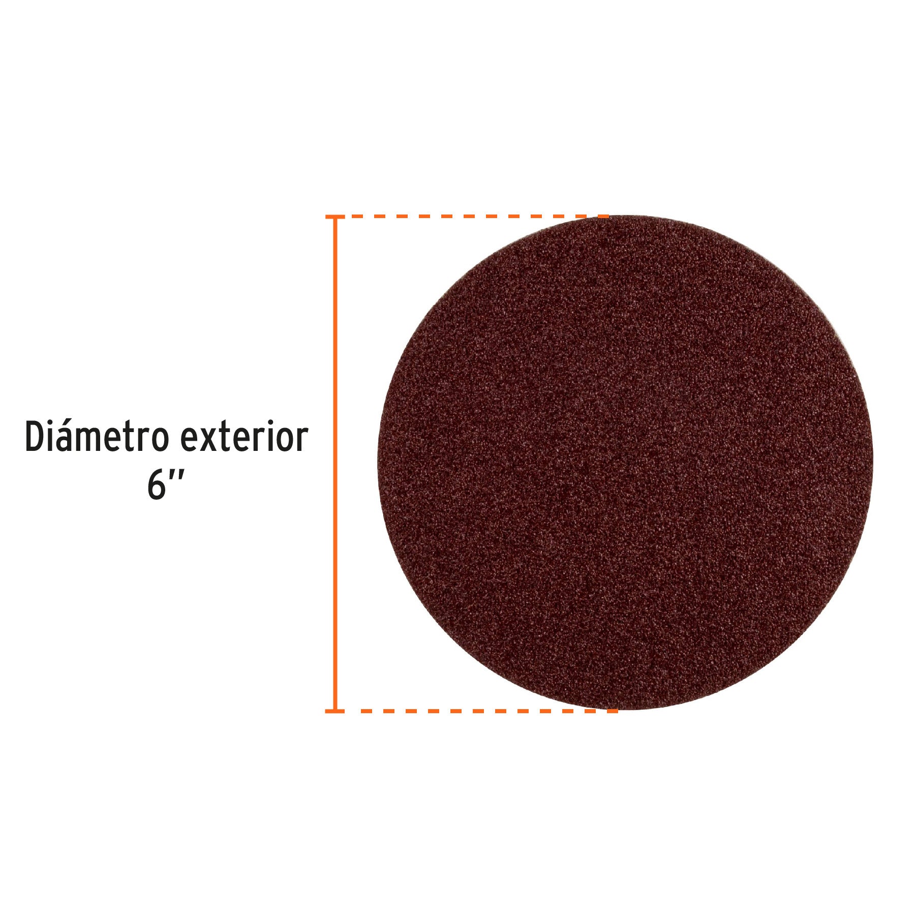 Paquete con 3 discos de lija 6" grano 60 para PUL-4X6T
