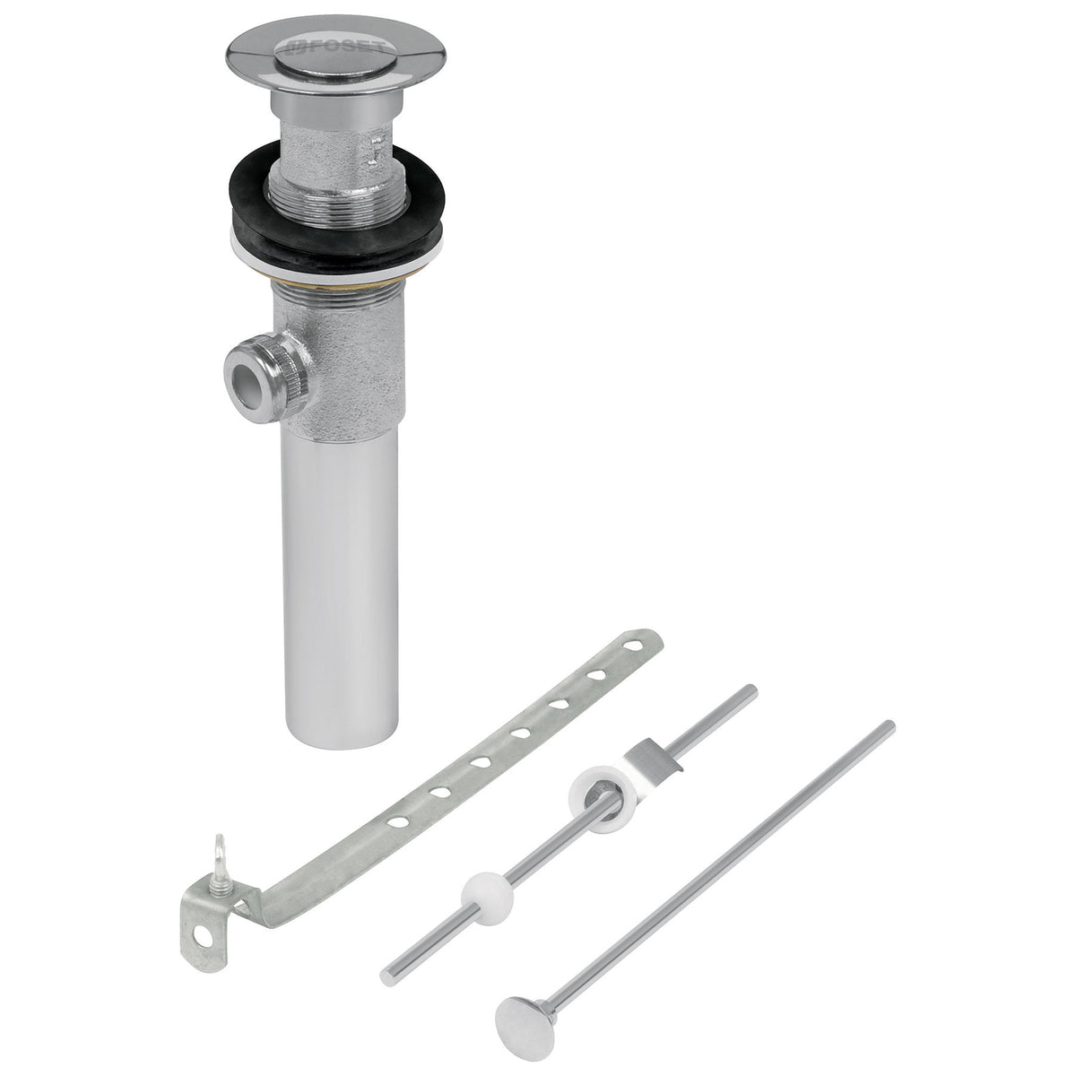 Contra para lavabo con rebosaderosistema automatico cromo