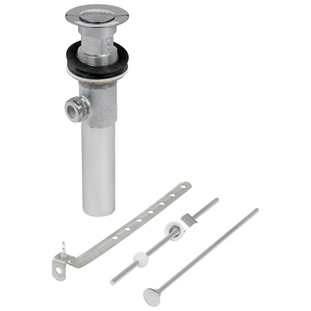 Contra para lavabo con rebosaderosistema automatico cromo