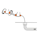 Destapacaños de 15 m tipo barreno con manivela, Truper 15 m