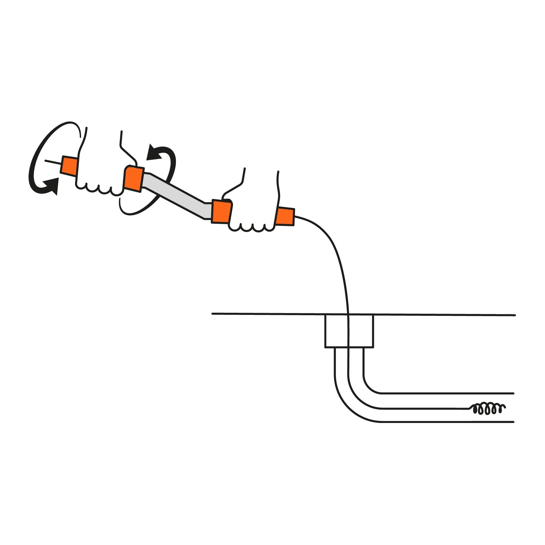 Destapacaños de 15 m tipo barreno con manivela, Truper 15 m