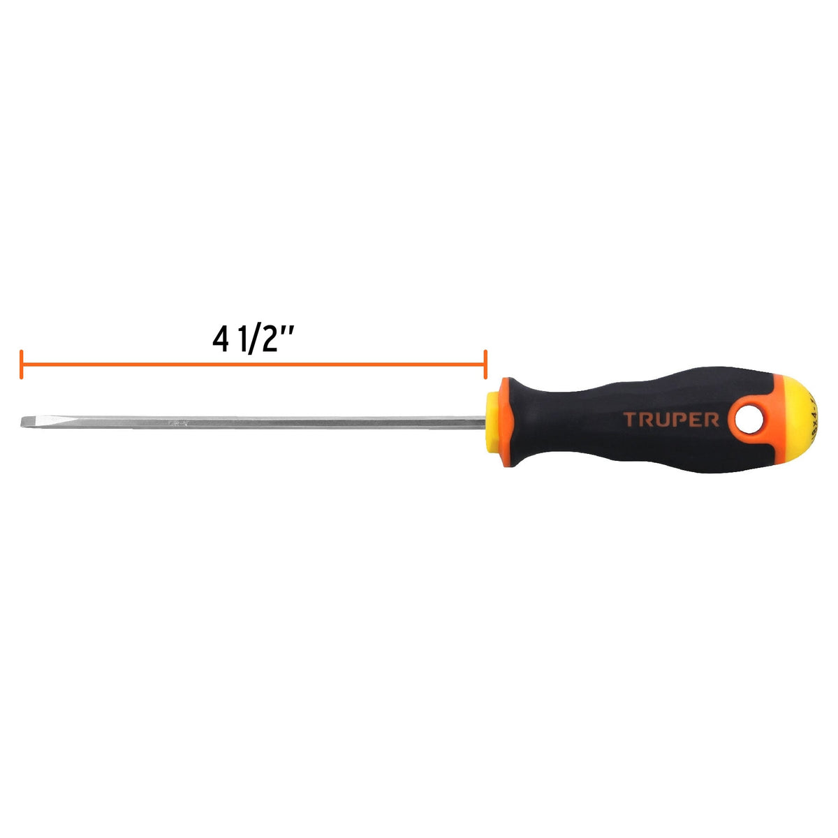 Desarmador cabinet 1/8' x 4-1/2' mango Comfort Grip, Truper