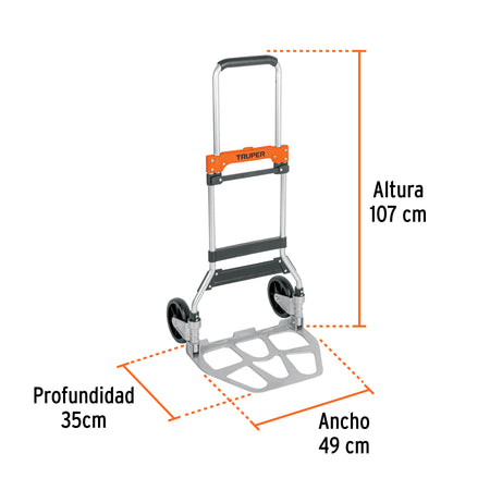 Diablo de carga plegable 120 kg Truper