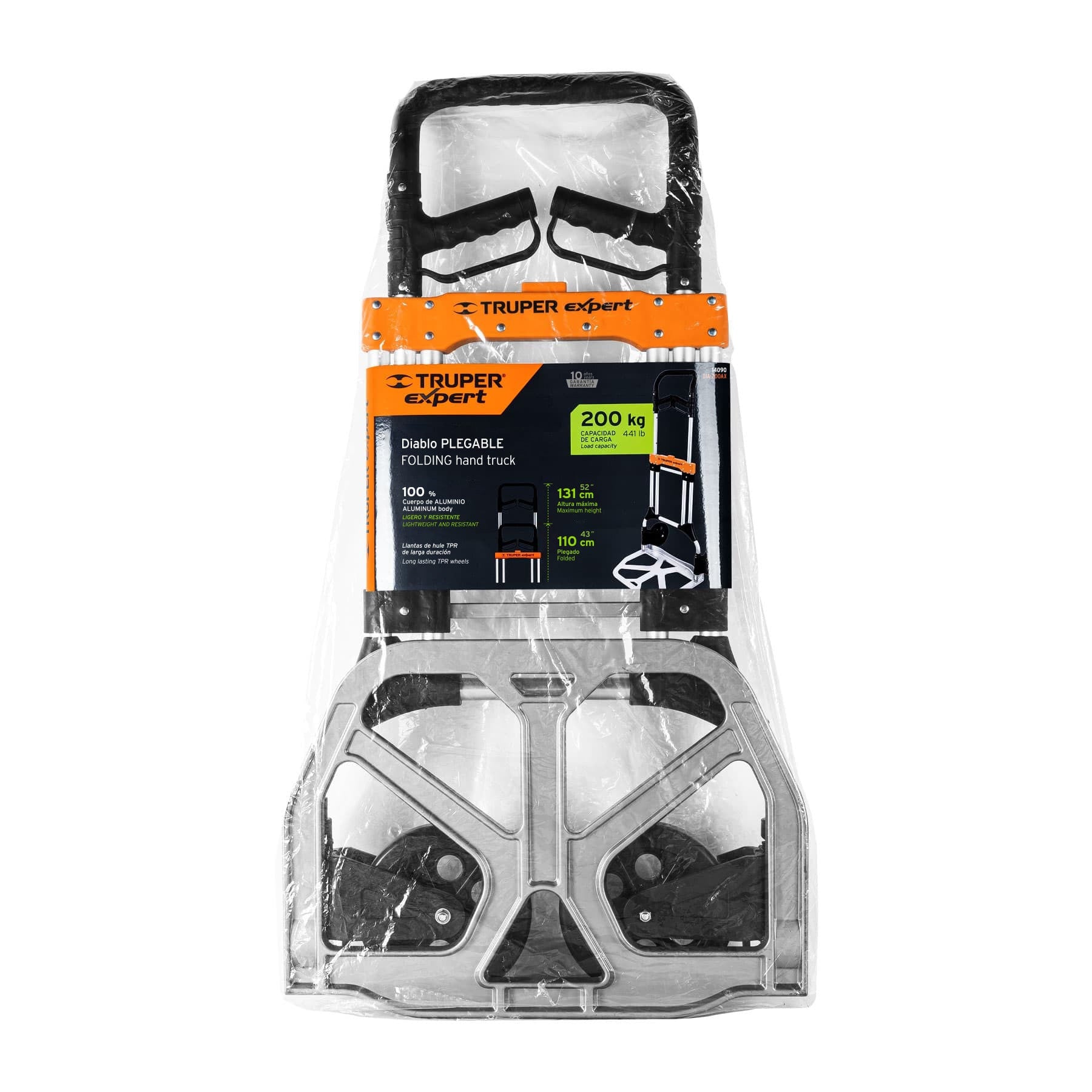 Diablo de carga plegable 200 kg aluminio Truper Expert