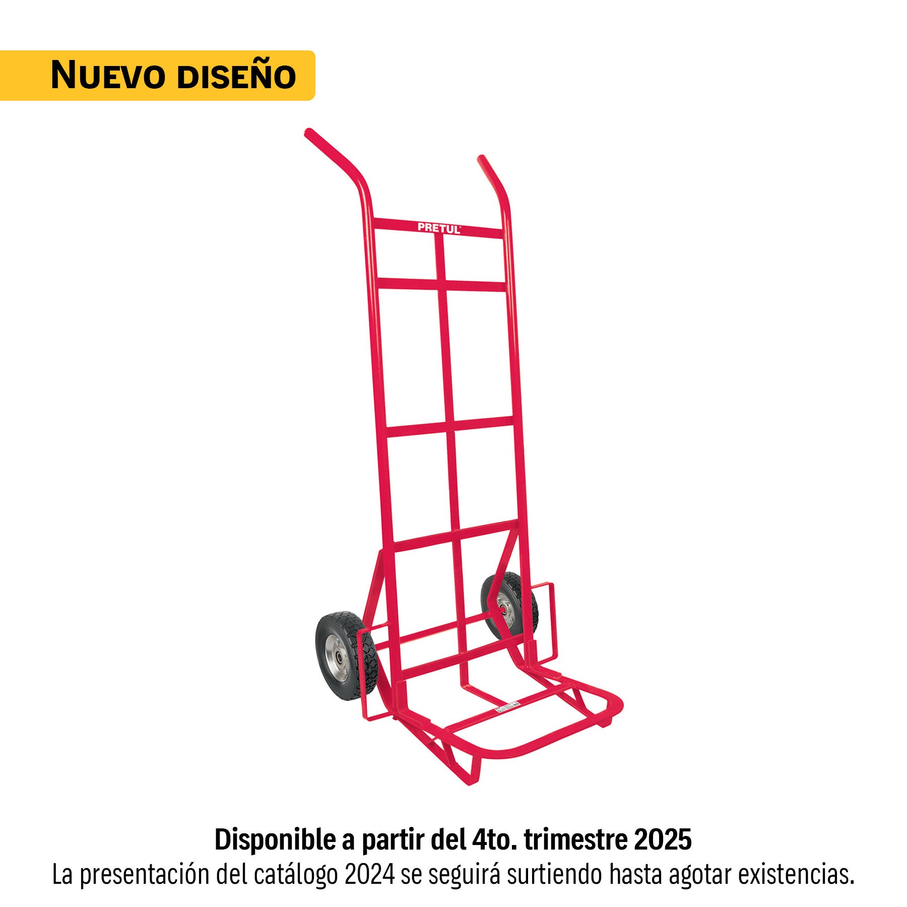 Diablo de carga de ruedas solidas doble balero 300 kg