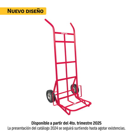 Diablo de carga de ruedas solidas doble balero 300 kg