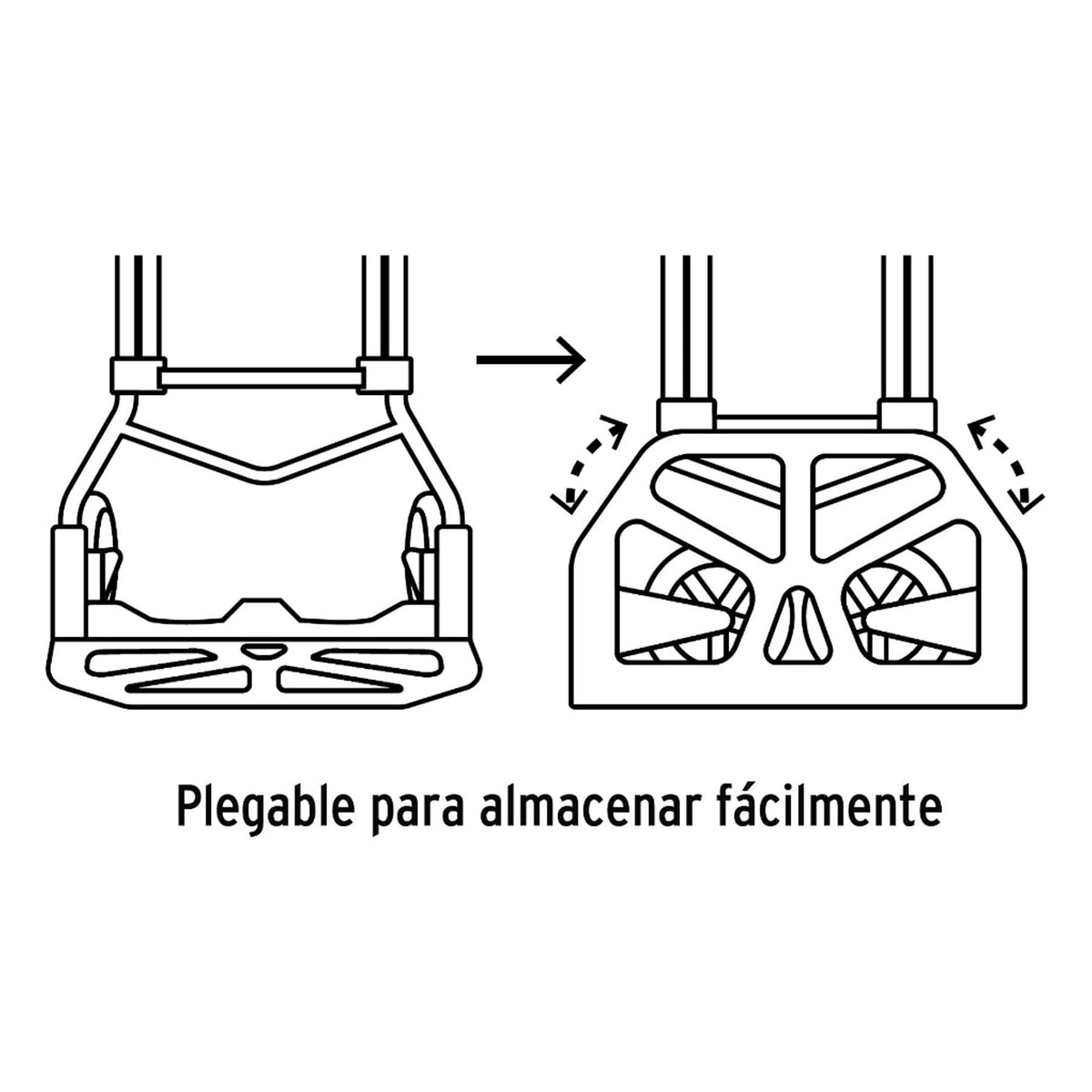 Diablo de carga plegable acero 60 kg Pretul