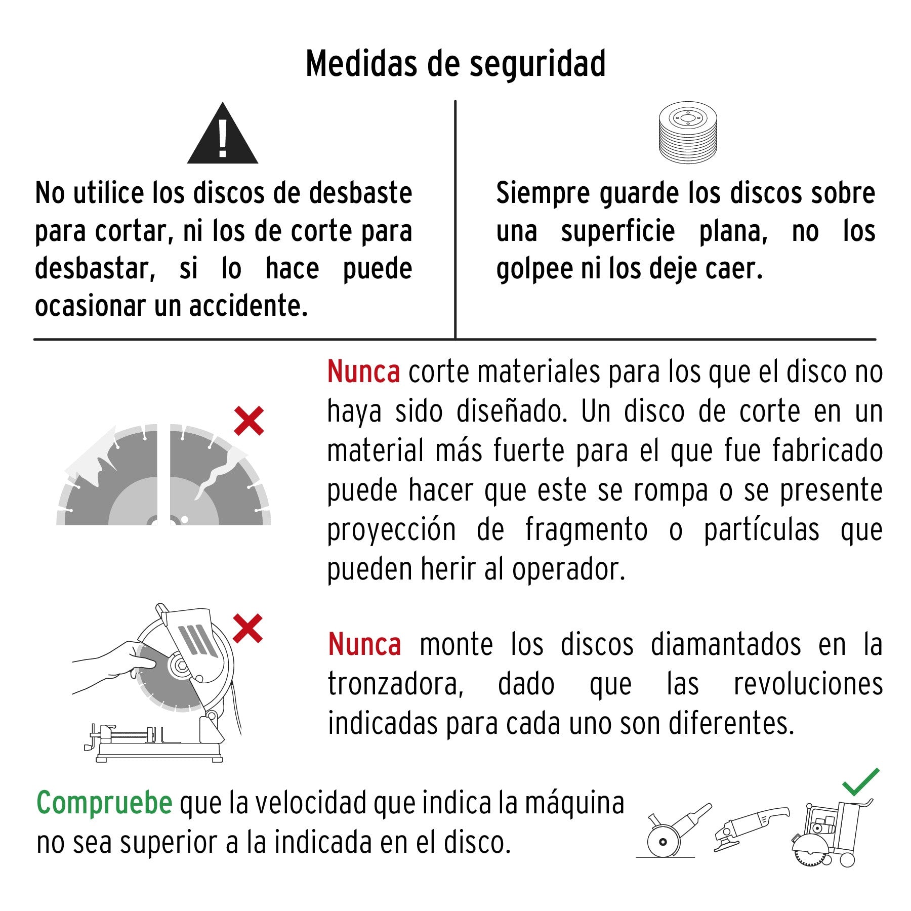 Disco de diamante de 4-1/2' x 2.2 mm, rin turbo, TRUPER