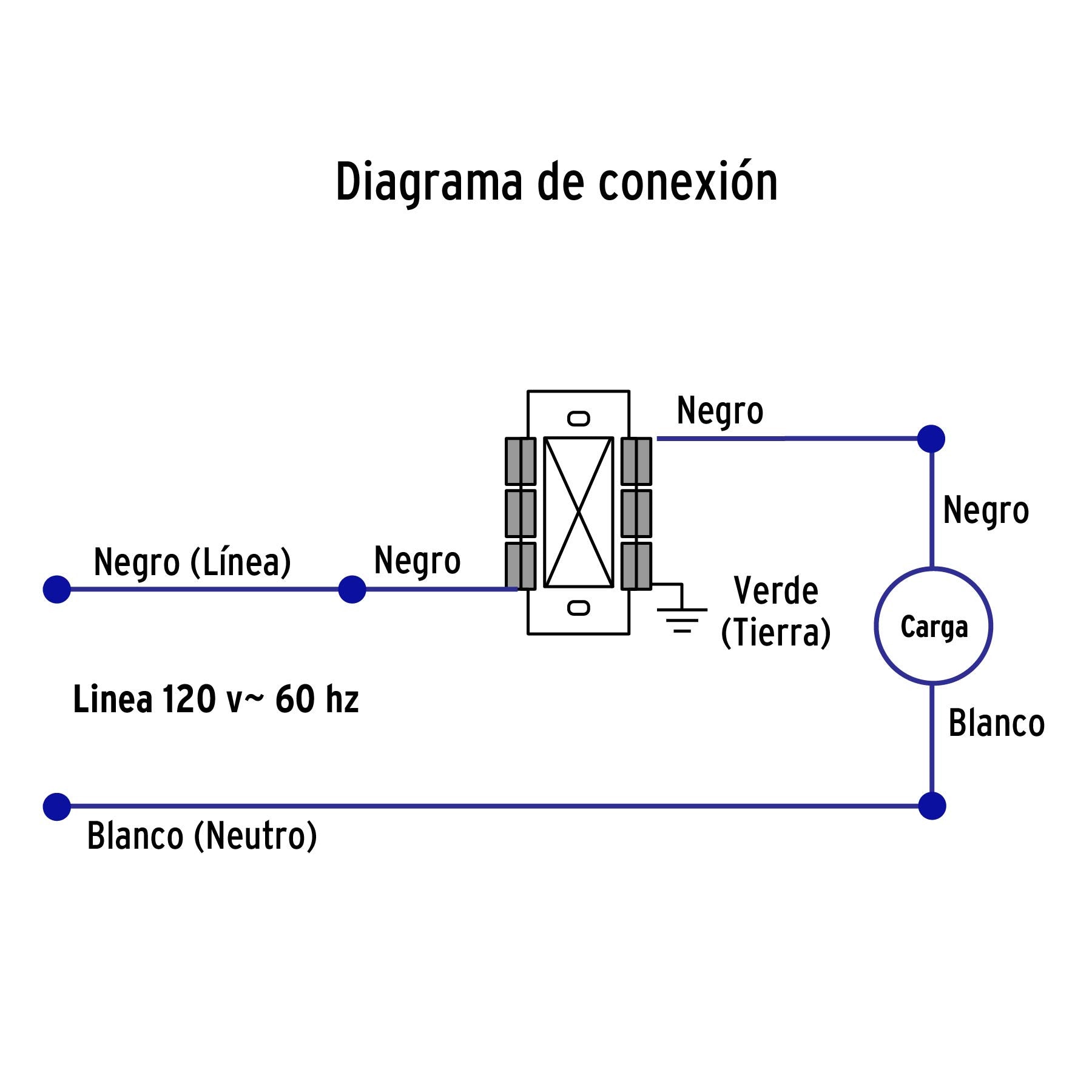 Atenuador de Luz deslizable con interruptor, línea Classic