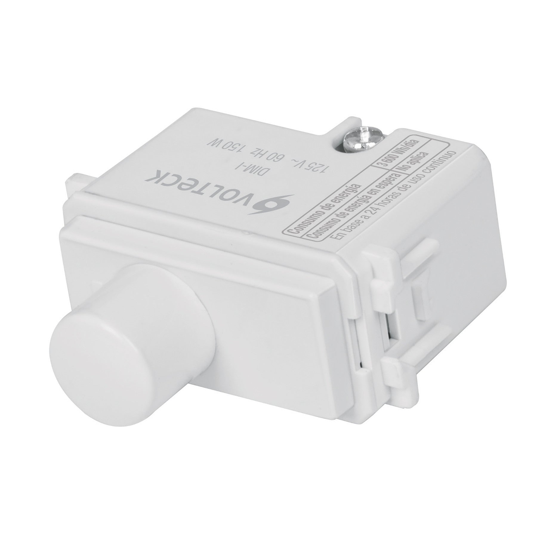 Dimmer giratorio linea Italiana color blanco