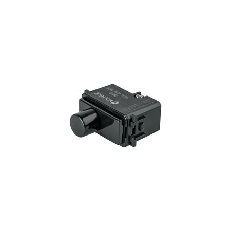 Dimmer giratorio, línea Italiana, color negro, Volteck