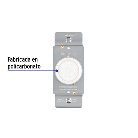 Atenuador de luz giratorio, Standard, blanco, Volteck