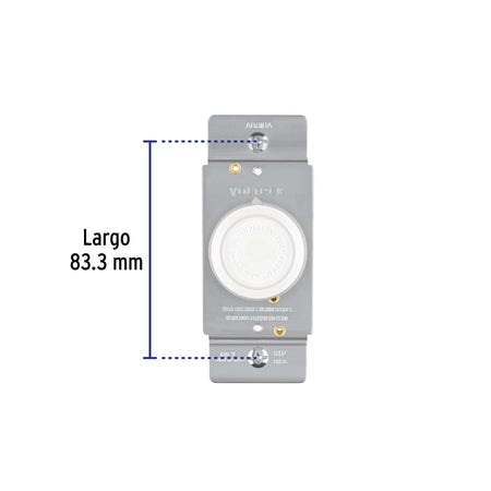 Atenuador de luz giratorio, Standard, blanco, Volteck