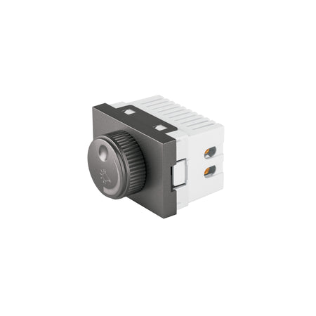 Dimmer giratorio acero inox de 1.5 modulos linea Lisboa