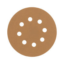 Paquete con 5 discos de lija 5" grano 180 8 perforaciones