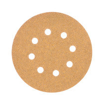 Paquete con 5 discos de lija 5" grano 40 8 perforaciones