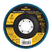 Disco laminado grano 80 centro fibra PRETUL 4-1/2"