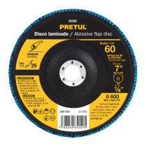 Disco laminado grano 60 centro fibra PRETUL 7/8"