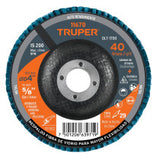 Disco laminado grano 40 centro fibra TRUPER 5/8"
