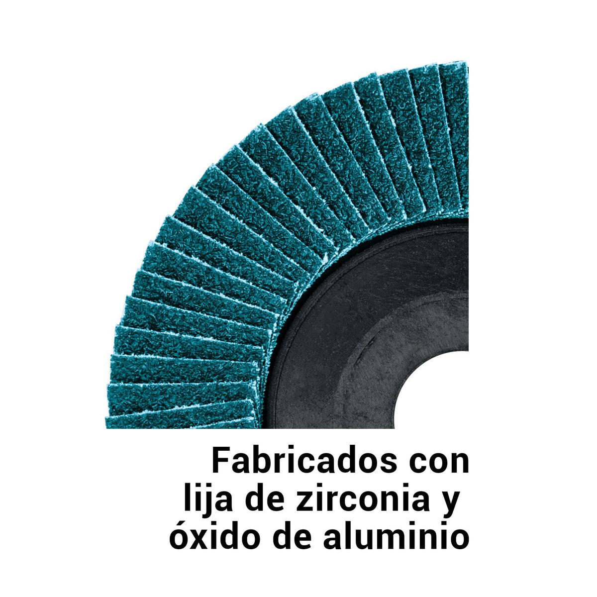 Disco laminado 7" grano 120 centro 7/8" plastico TRUPER