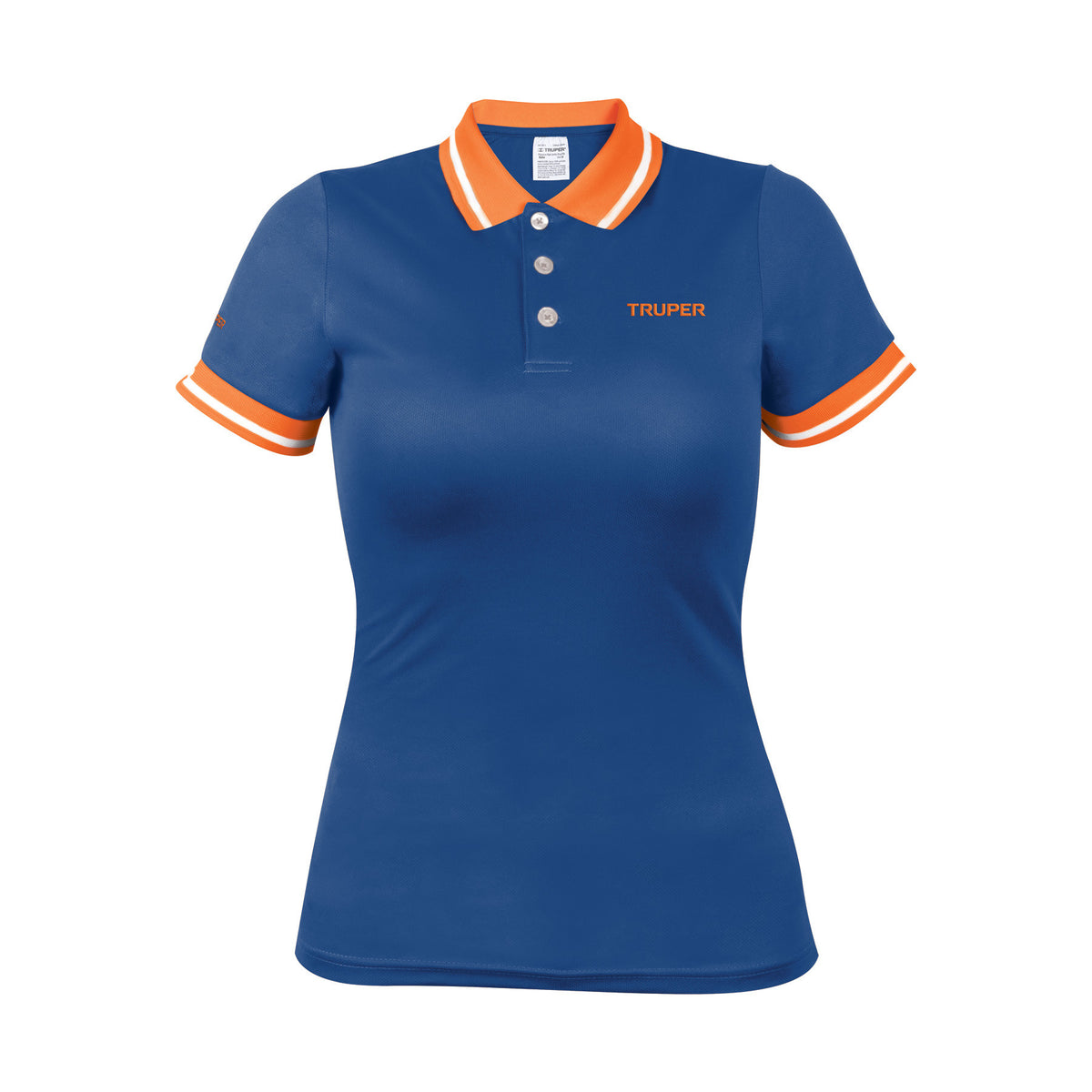 Playera polo performance para mujer G Truper azul