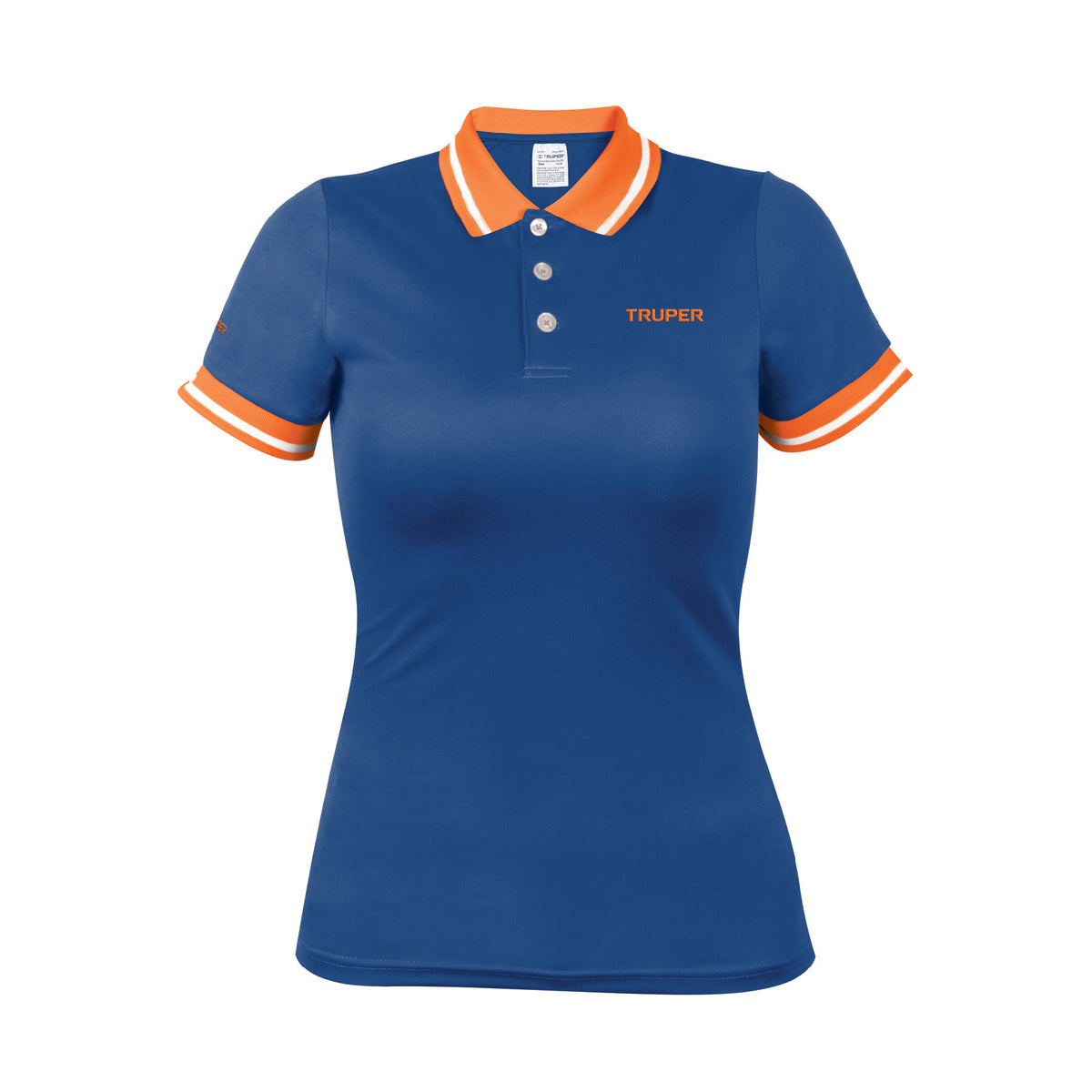 Playera polo performance para mujer M Truper azul