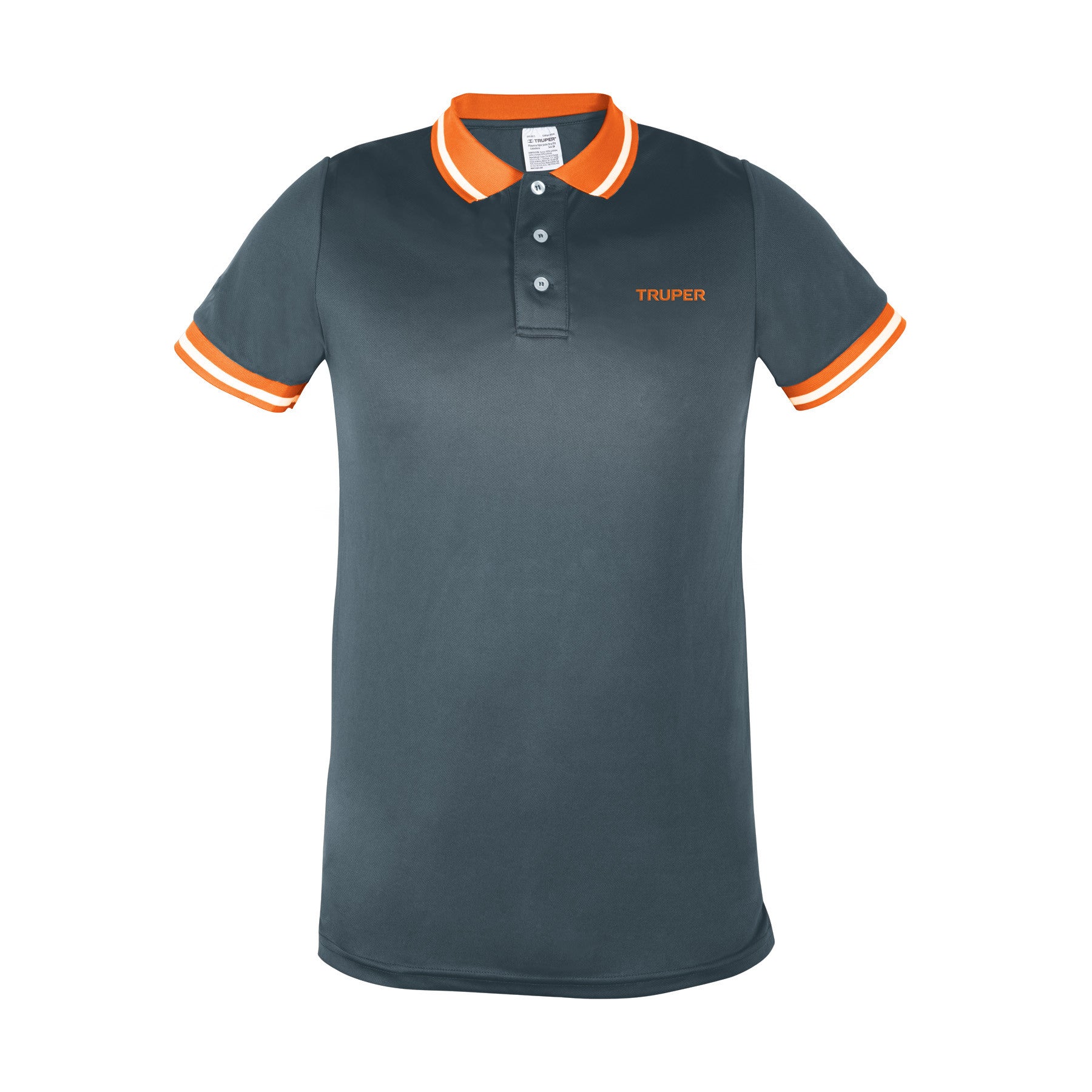 Playera polo performance para hombre CH Truper gris