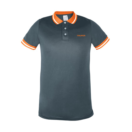 Playera polo performance para hombre G Truper gris