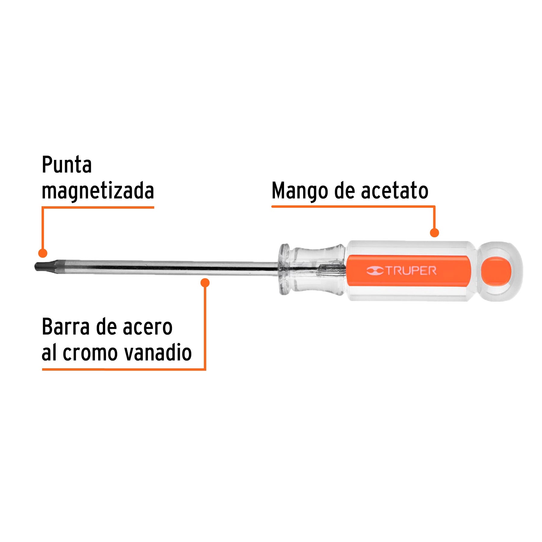 Eje corto para carretillas 1 llanta EXPERT TRUPER y PRETUL