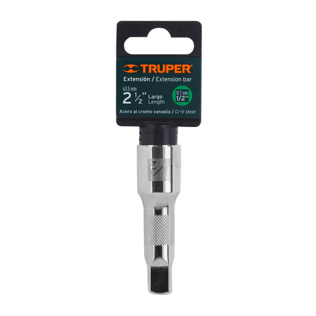 Extensión cuadro 1/2' para matraca, largo 2-1/2', Truper