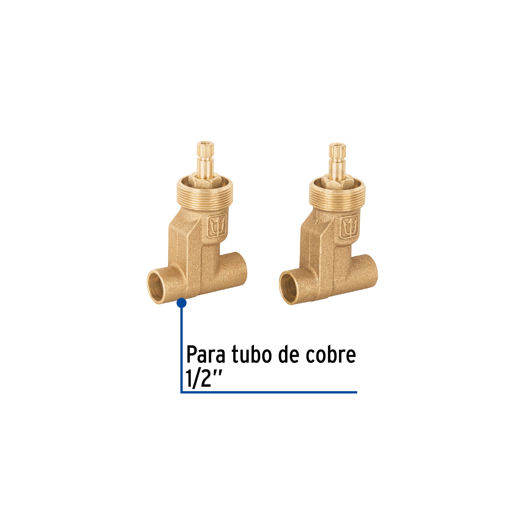 Juego llaves empotrar soldablescompresionsin maneral BASIC