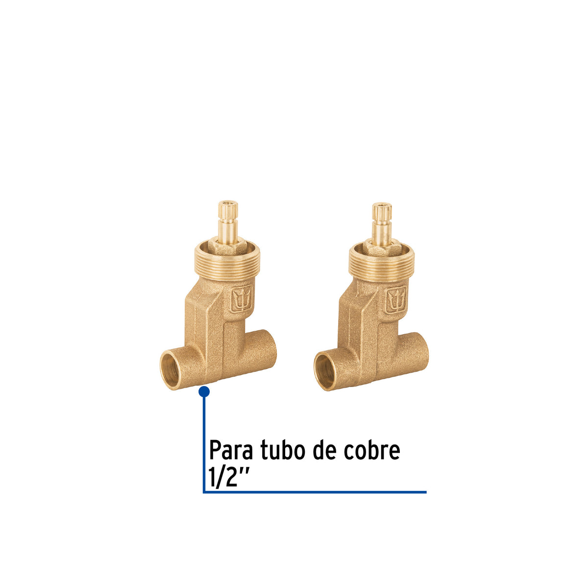 Juego llaves empotrar soldables compresion s/maneral FOSET