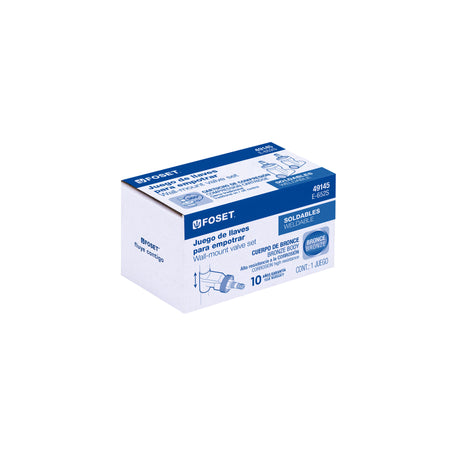 Juego llaves empotrar soldables compresion s/maneral FOSET