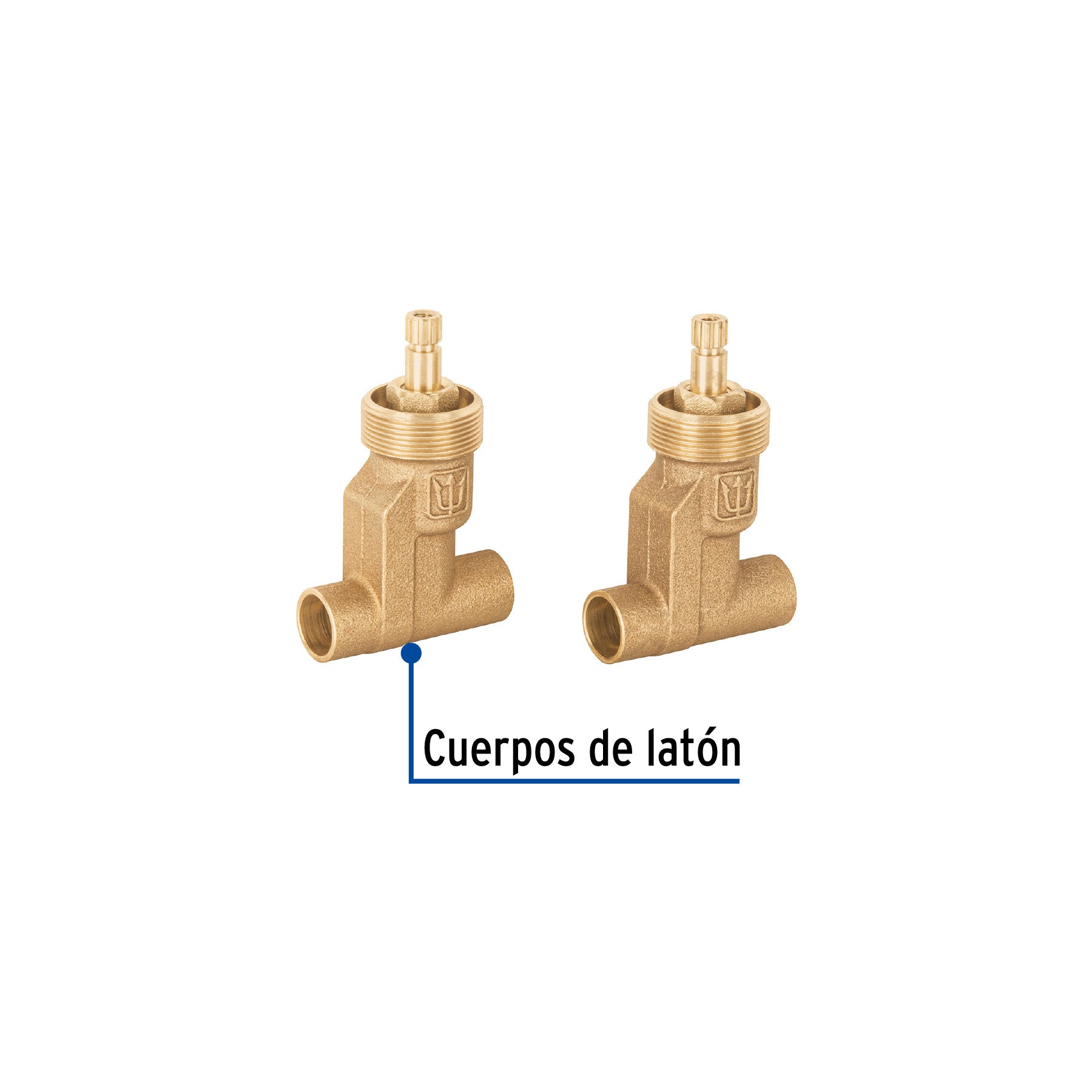 Juego llaves empotrar soldables compresion s/maneral FOSET