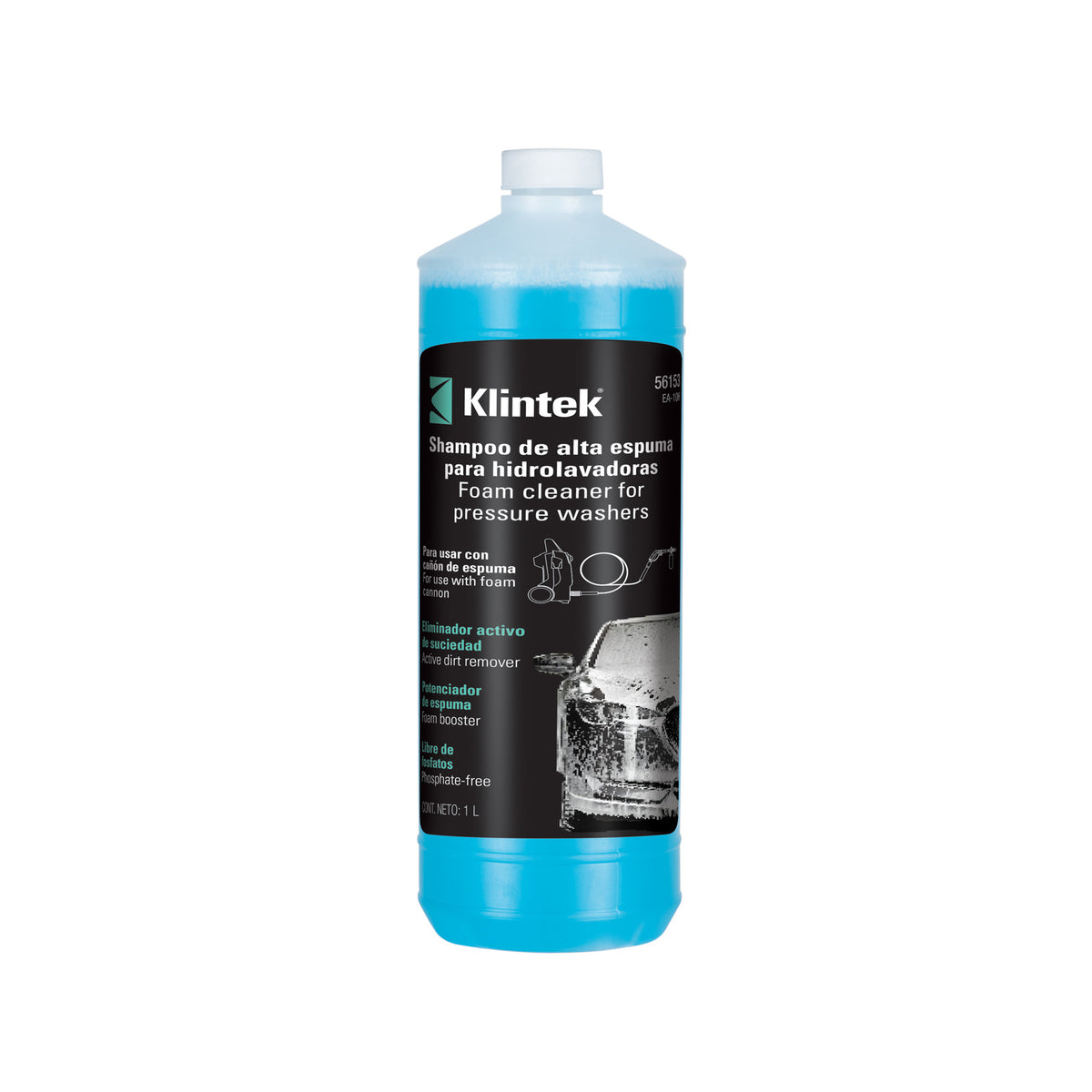 Shampoo alta espuma para hidrolavadora 1 L KLINTEK