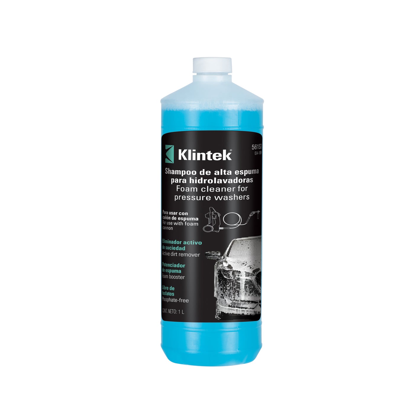Shampoo alta espuma para hidrolavadora 1 L KLINTEK