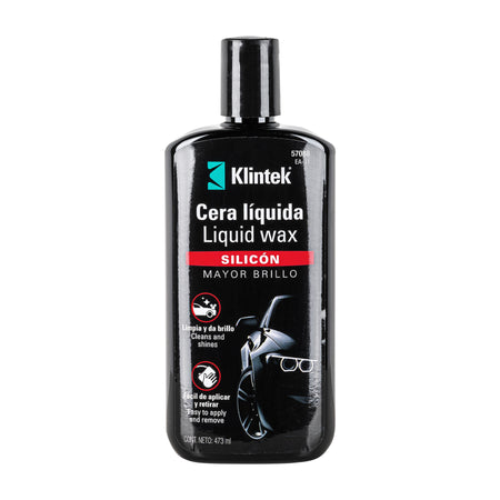 Cera liquida de silicon para auto 473 ml KLINTEK
