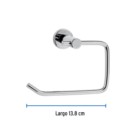 Portarrollo metalico acabado cromo FOSET ELEMENT