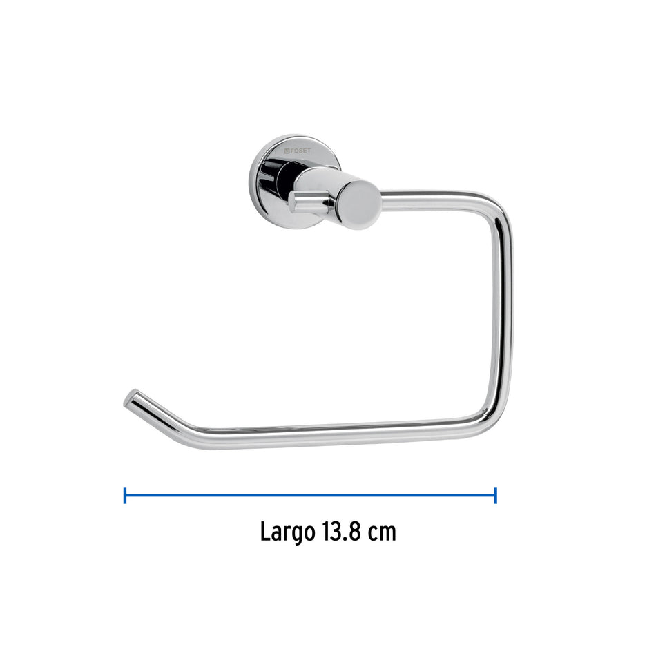 Portarrollo metalico acabado cromo FOSET ELEMENT