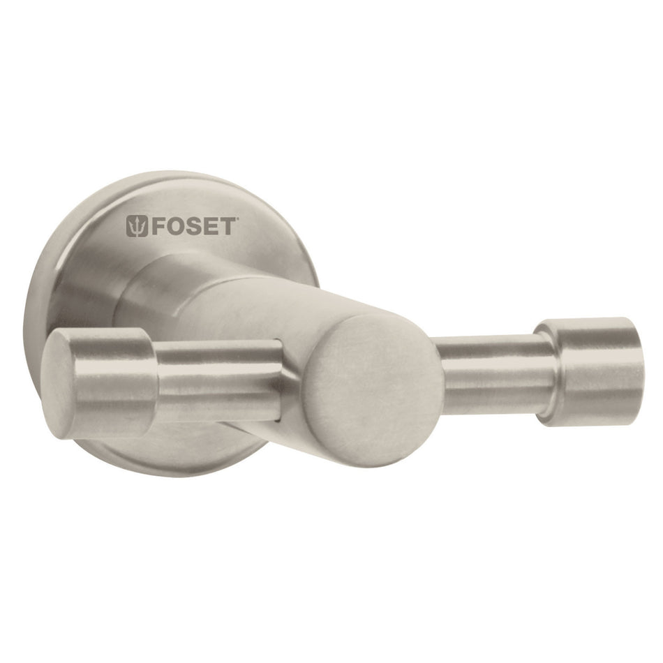 Gancho doble metalico satin para toallas FOSET ELEMENT