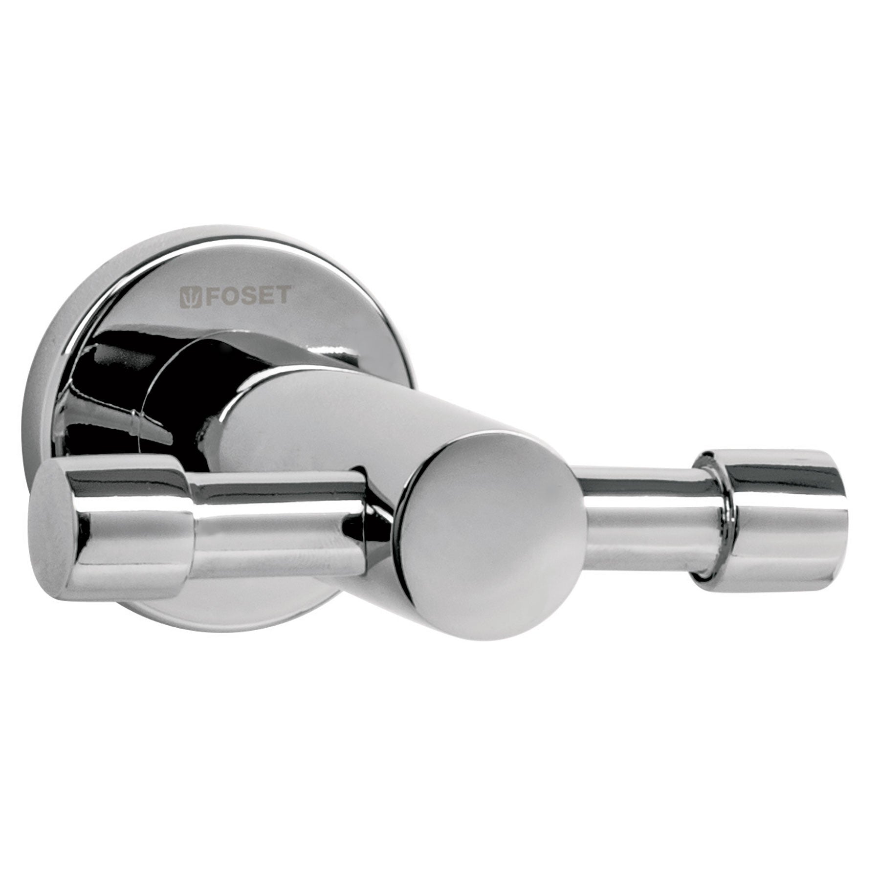 Gancho doble metalico cromo para toallas FOSET ELEMENT