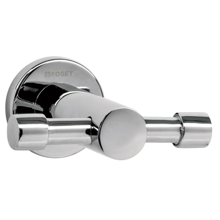 Gancho doble metalico cromo para toallas FOSET ELEMENT
