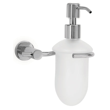 Dispensador de jabon a pared en acabado cromo FOSET ELEMENT