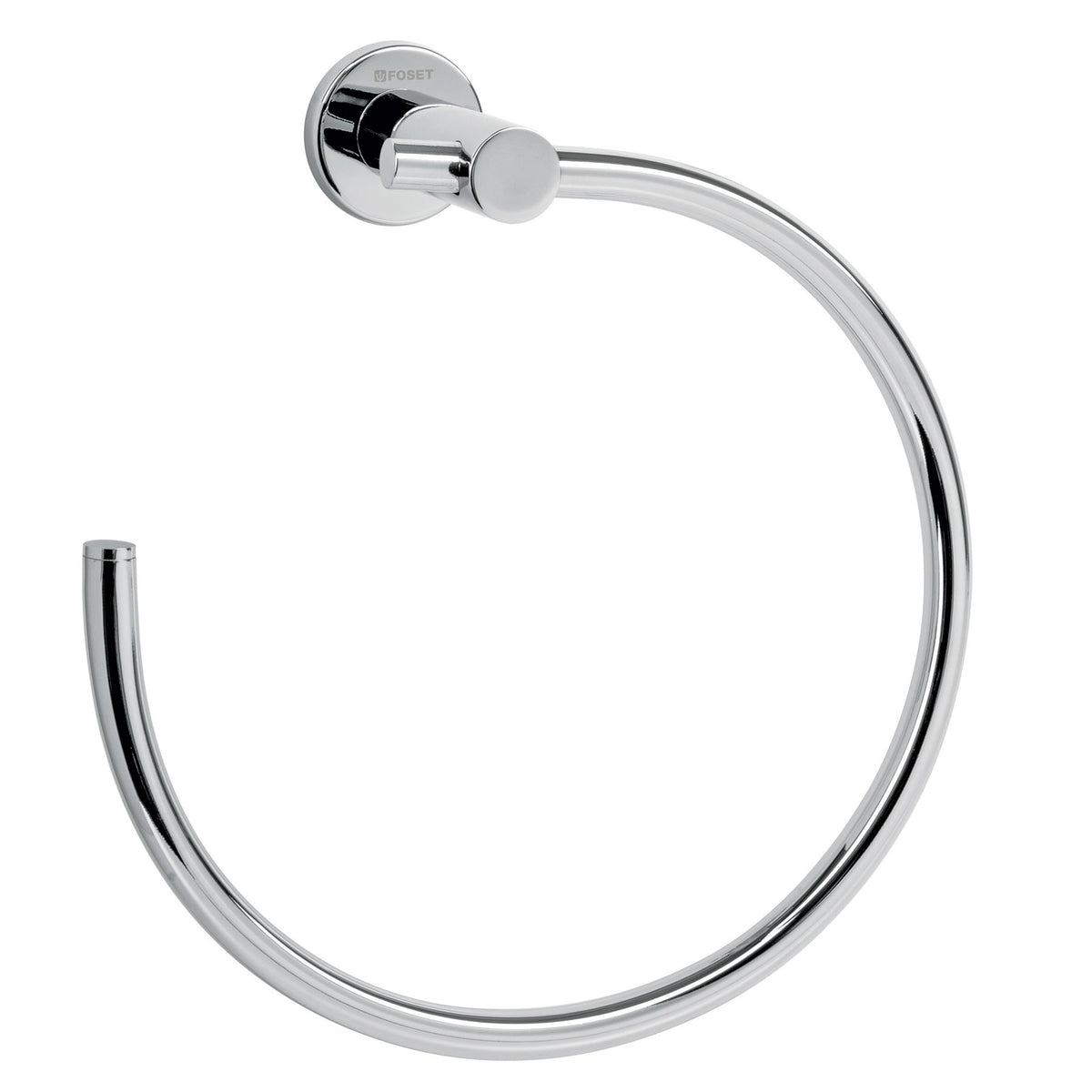 Toallero metalico de argolla acabado cromo FOSET ELEMENT