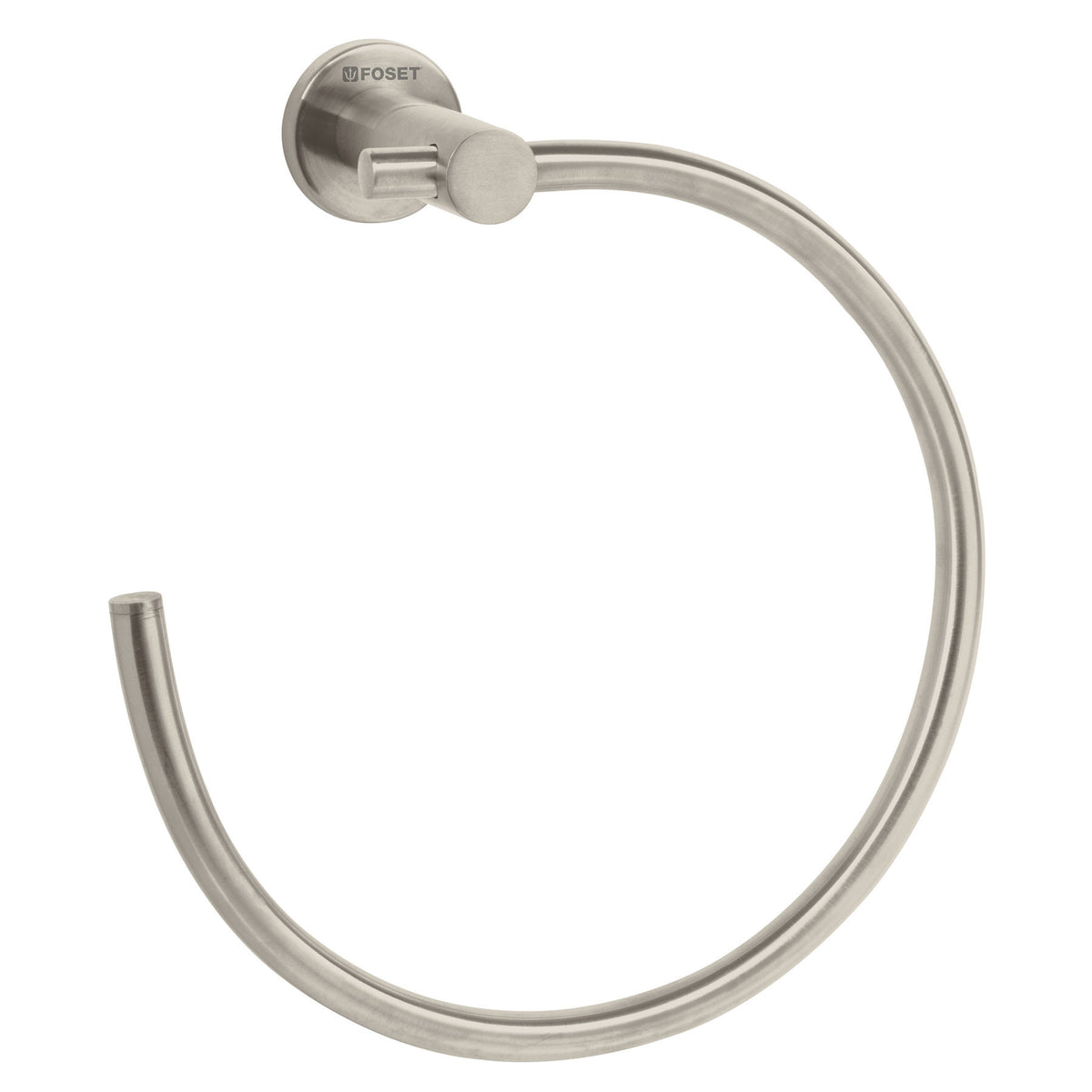 Toallero metalico de argolla acabado satin FOSET ELEMENT