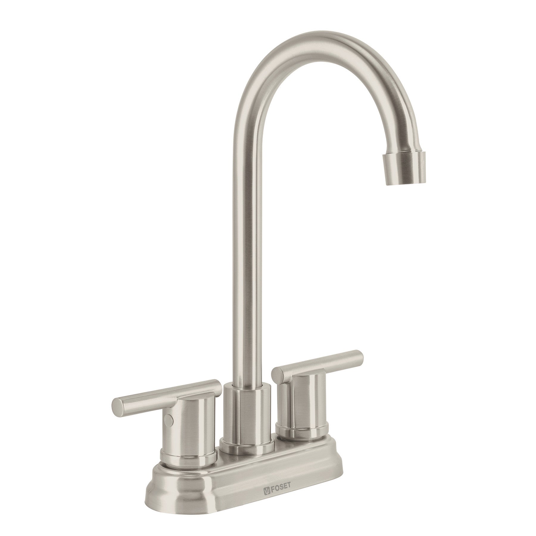 Mezcladora satín 4' para lavabo cuello tipo bar, ELEMENT