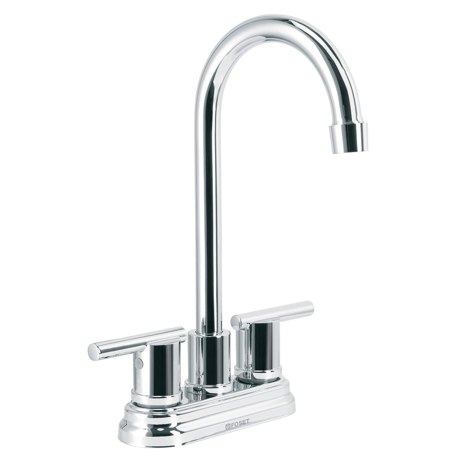 Mezcladora cromo 4' para lavabo cuello tipo bar, ELEMENT