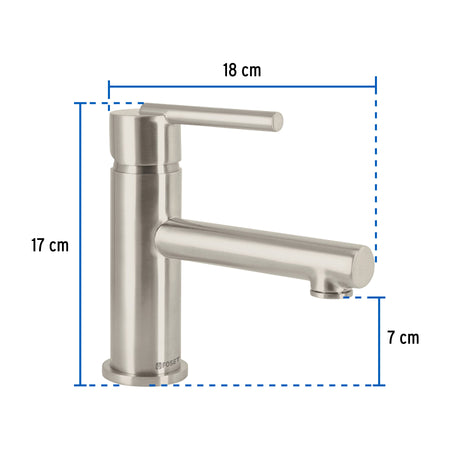 Monomando corto satin para lavabo FOSET ELEMENT