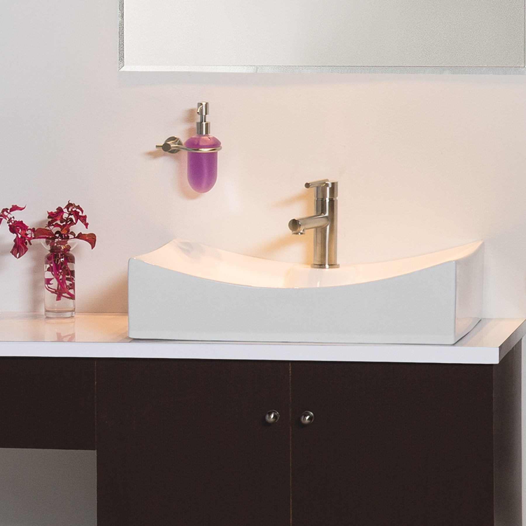 Monomando corto satin para lavabo FOSET ELEMENT